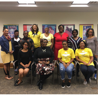 group photo of participants from the Beyonce's Lemonade Feminist Research Seminar