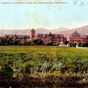 Postcard c.1910s of Patton State Hospital in San Bernardino