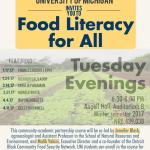 lecture series poster for Food Literacy for All