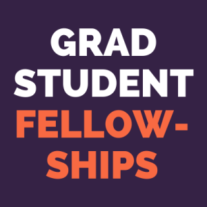 purple square with text "grad student fellowships"