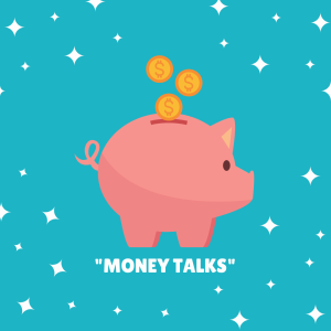 illustration of a piggy bank with coins dropping into it