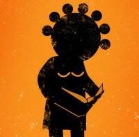 girl effect character reading a book