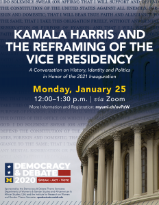 event poster with photo of U.S. capitol building