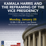 event poster with photo of U.S. capitol building