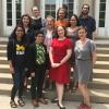 2019 Community of Scholars fellows on the steps of Lane Hall