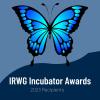 graphic of a butterfly with text that says "IRWG Incubator Awards: 2023 Recipients"